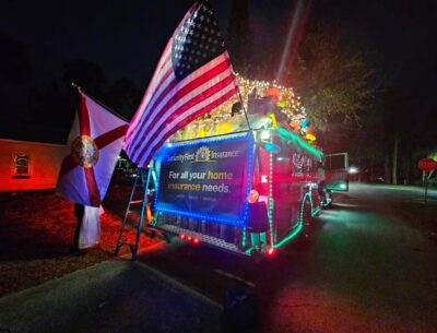 Security First Insurance Unveils Float for 33rd Annual Ormond Beach HOme for the HOlidays Parade